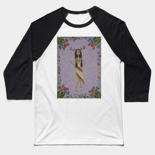 Deer Woman (Fairy Tale Fashion Series 5) Baseball T-Shirt